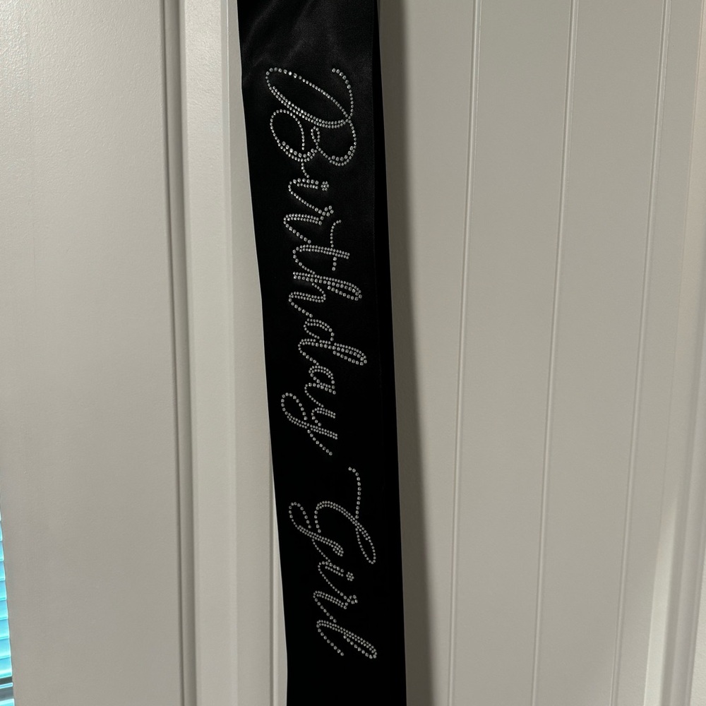 Birthday sash and headband